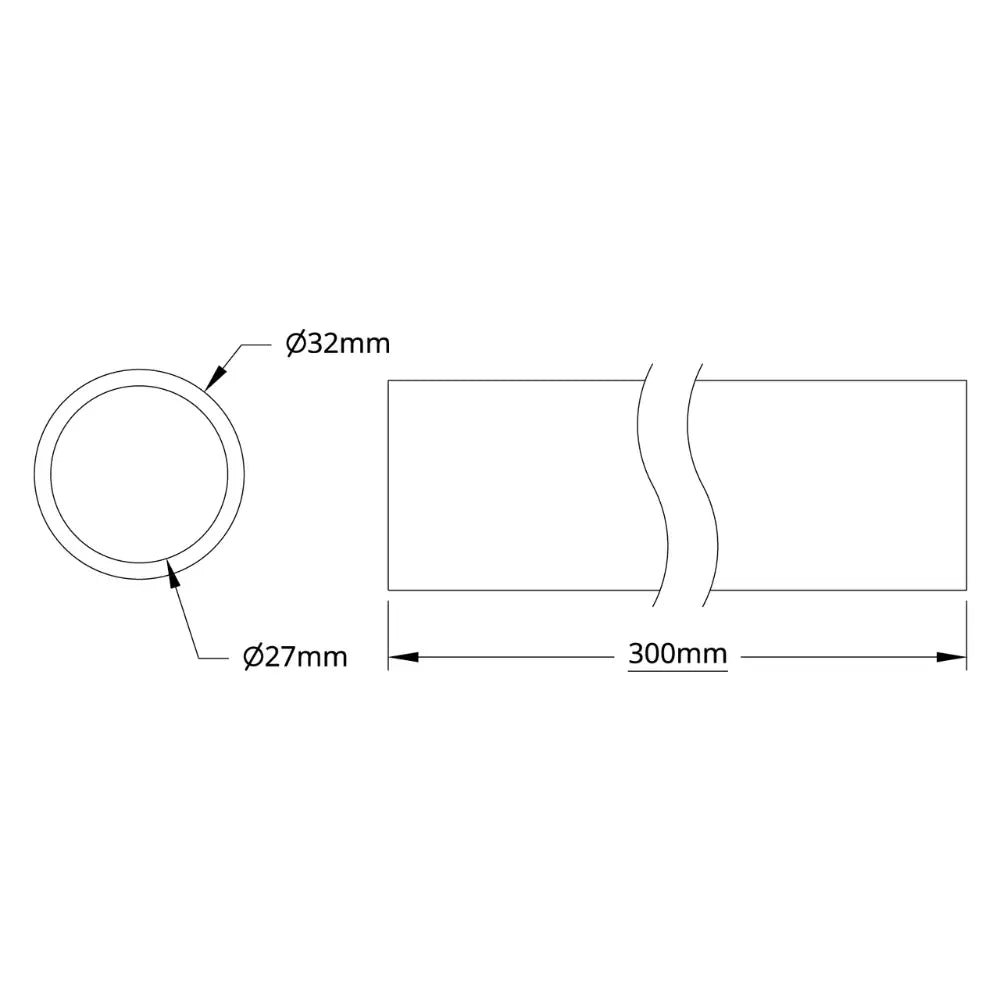 ServoCity 4100 Series Tube (27mm ID x 32mm OD, 300mm Length)