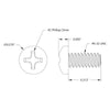 ServoCity Phillips Pan Head Screw (6-32 UNC, 5/16" Length) - 25 Pack