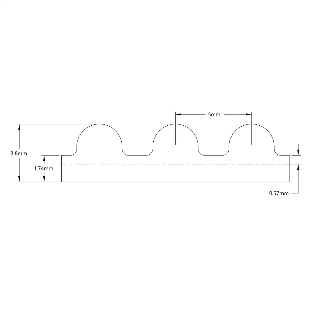 ServoCity 3412 Series 5mm HTD Pitch Timing Belt (9mm Width, 800mm Pitch Length, 160 Tooth)
