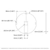 ServoCity Plastic Hub-Mount Disc (32mm Bore, 192mm Diameter)