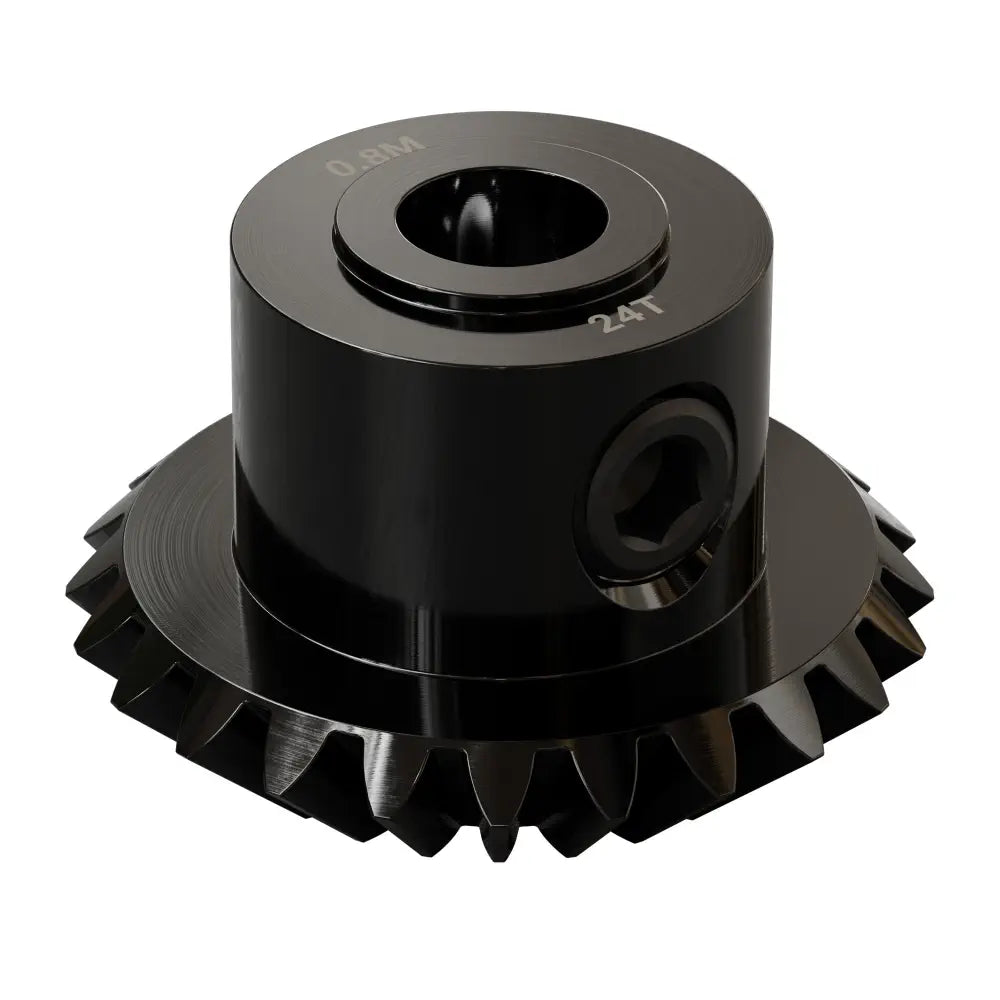 ServoCity 2317 Series MOD 0.8 Miter Gear (Set-Screw, 5mm Round Bore, 24 Tooth)