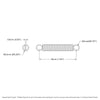 ServoCity Extension Spring (6.5mm OD, 1.5Kg Max Load, 39-72mm Length)