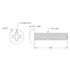 ServoCity 0.625" (5/8") 6-32 Pan Head Screw (25 Pack)