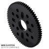 ServoCity 66 Tooth Hub-Mount Gear (MOD 0.8, 4mm Thick Acetal)