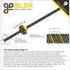 ServoCity 3501 Series Lead Screw (8mm Lead, 4 Start, 1250mm Length)