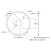 ServoCity 8mm Pitch Acetal Hub-Mount Sprocket (14mm Bore, 30 Tooth)