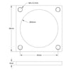 ServoCity 32mm Square Pattern Threaded Plate - 2 Pack
