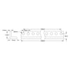 ServoCity 1103 Series L-Beam (17 Hole, 136mm Length) - 2 Pack