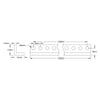ServoCity 1103 Series L-Beam (19 Hole, 152mm Length) - 2 Pack