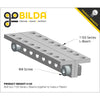 ServoCity 1103 Series L-Beam (19 Hole, 152mm Length) - 2 Pack