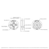 ServoCity 3410 Series Servo-Mount W" Pulley (25T Spline, Dual Spool, 112mm Circumference)