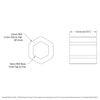 8mm REX™ Plastic Spacer (12mm REX™ OD, 12mm Length) - 12 Pack