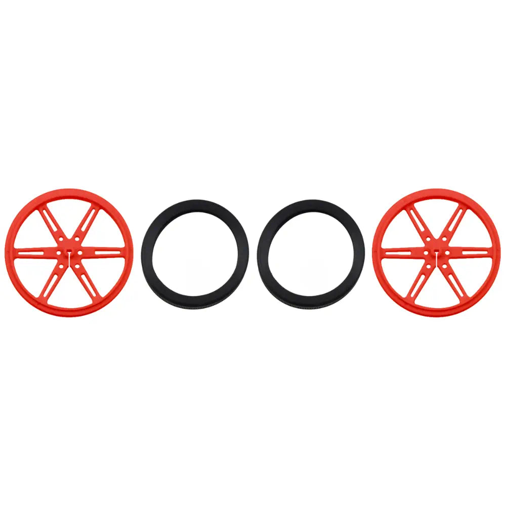 Pololu Wheel 80×10mm Pair - Red
