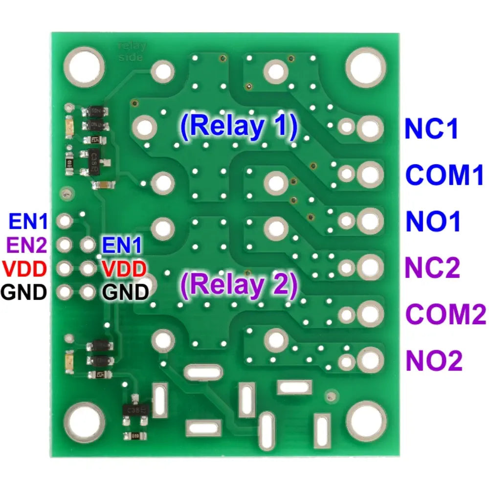 Pololu Basic 2-Channel SPDT Relay Carrier w/ 12VDC Relays (Partial Kit)