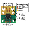 Pololu ACS72981LLRATR-100B5 Current Sensor Compact Carrier -100A to +100A, 5V