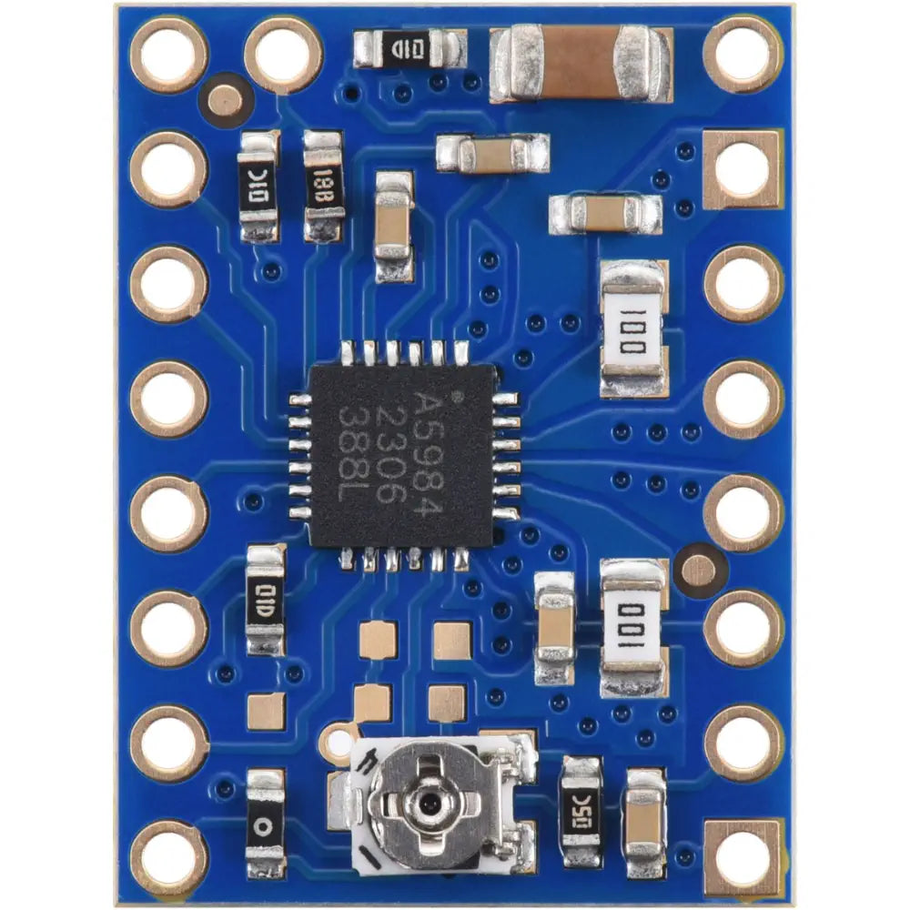 Pololu A5984 Stepper Motor Driver Carrier, Adjustable Current, Blue Edition