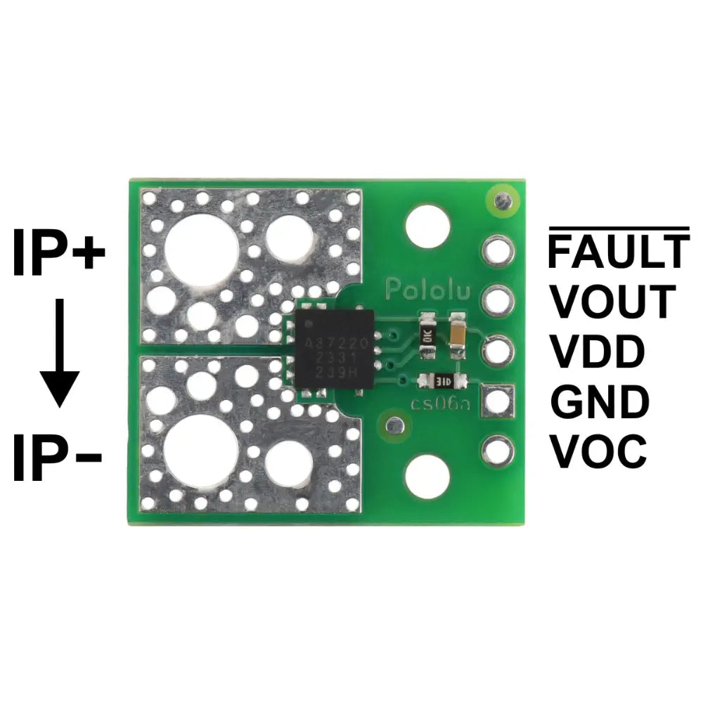 Pololu ACS37220LEZATR-150B3 Current Sensor Compact Carrier -150A to +150A, 3.3V