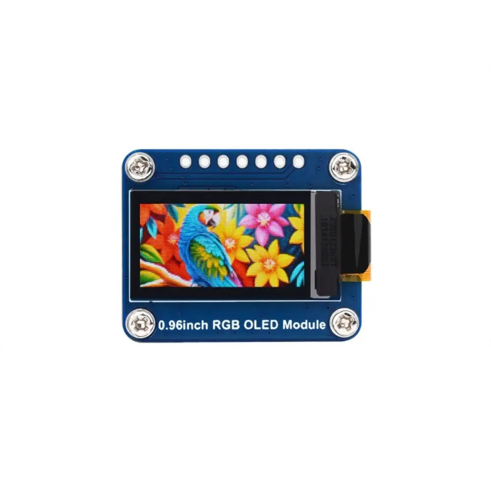 Waveshare 0.96" RGB OLED Display Module, 64×128 Resolution, 65K Colors, SPI Interface