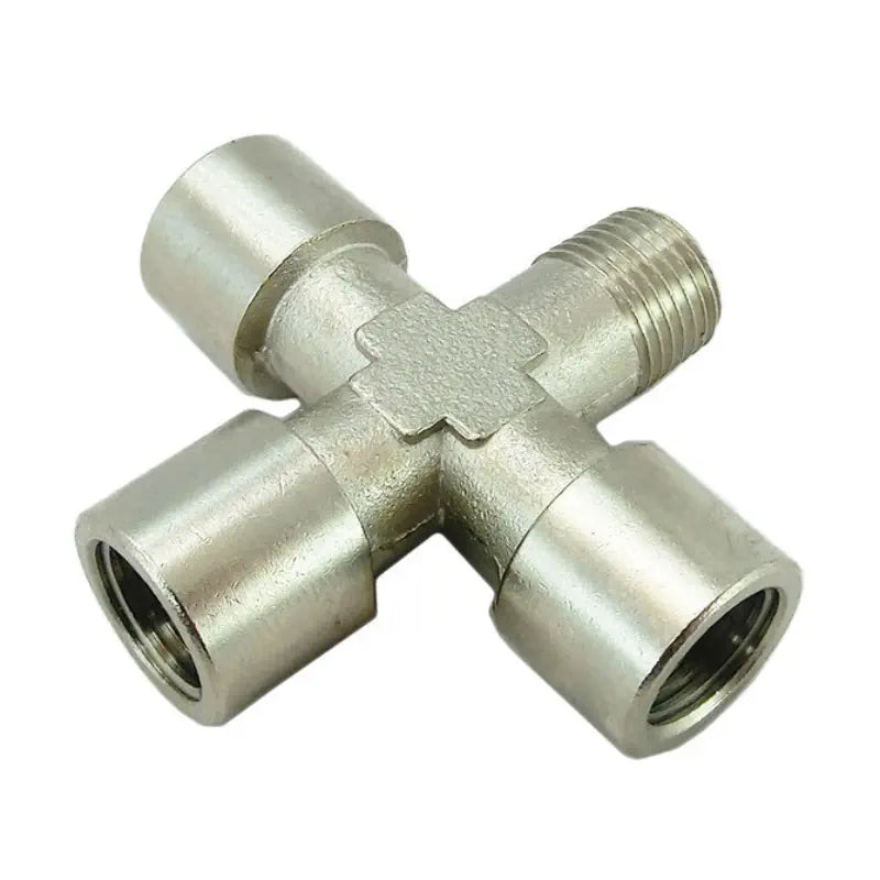AndyMark Fitting Cross Brass 1/8in. NPT 3 F 1m