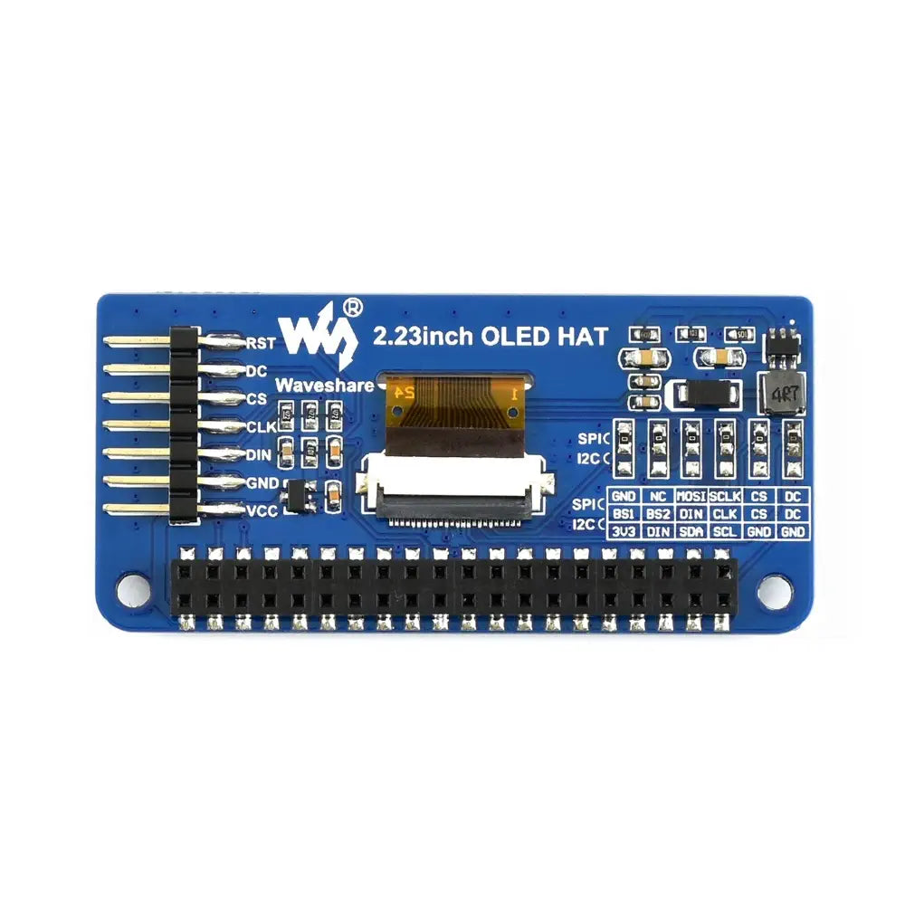 Waveshare 128×32, 2.23" OLED Display HAT for Raspberry Pi