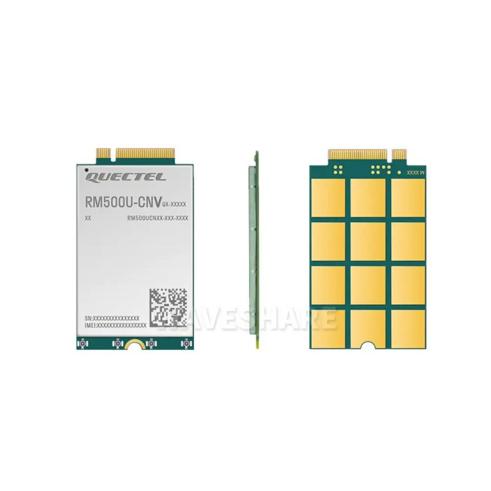 Waveshare Quectel RM500Q-AE Series 5G Sub-6 GHz Module, M.2 Form Factor