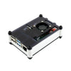 Waveshare Black/White Acrylic Case for Raspberry Pi 4 w/ Cooling Fan