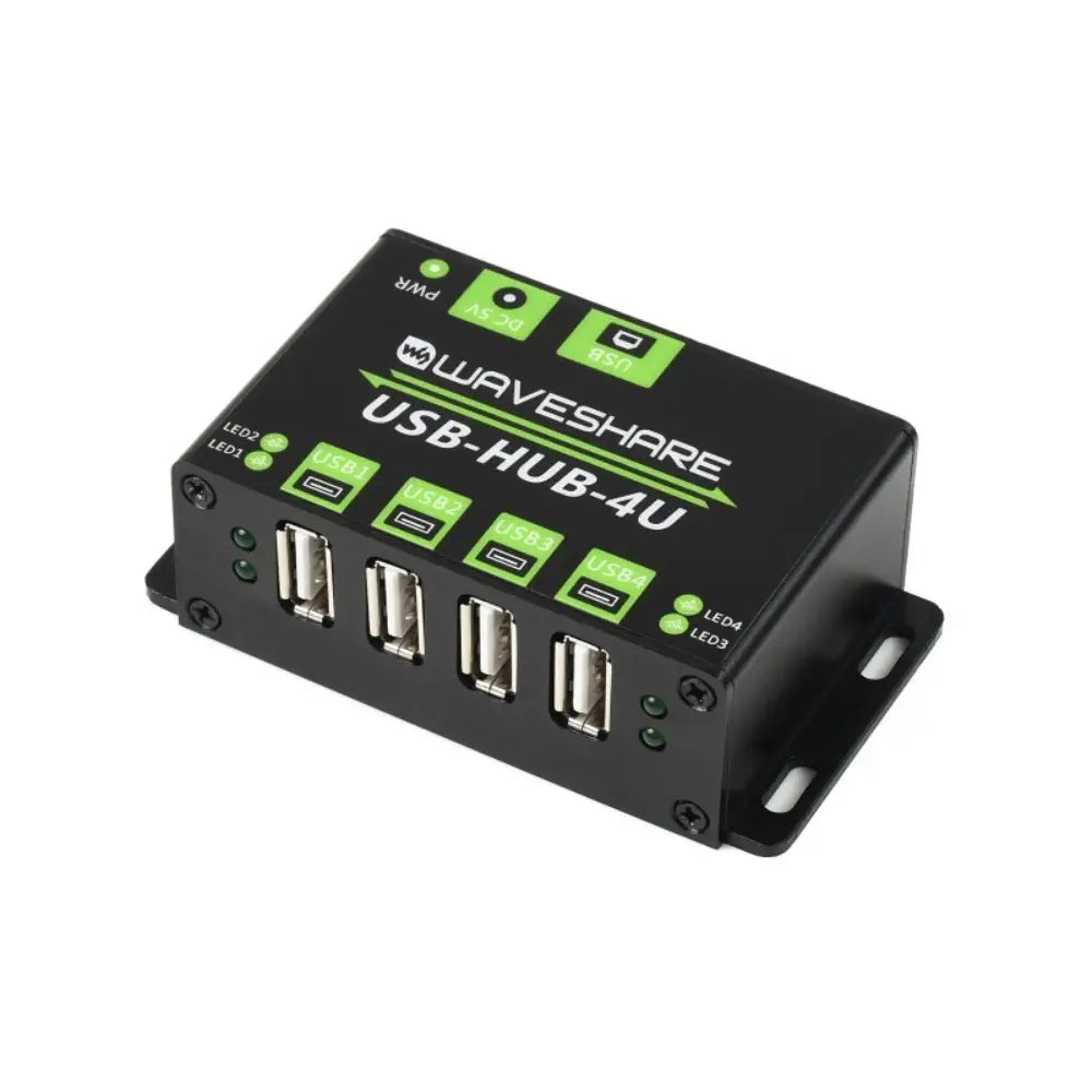 Waveshare Industrial Grade USB HUB, Extending 4x USB 2.0 Ports (EU)