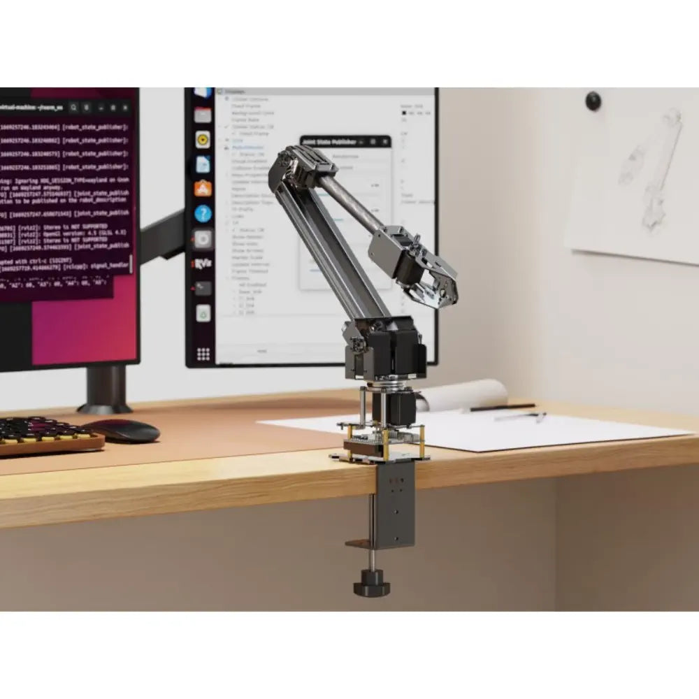 Waveshare RoArm-M2-S Desktop Robotic Arm Kit, High-Torque Serial Bus Servo, Based on ESP32, 4-DOF (EU)