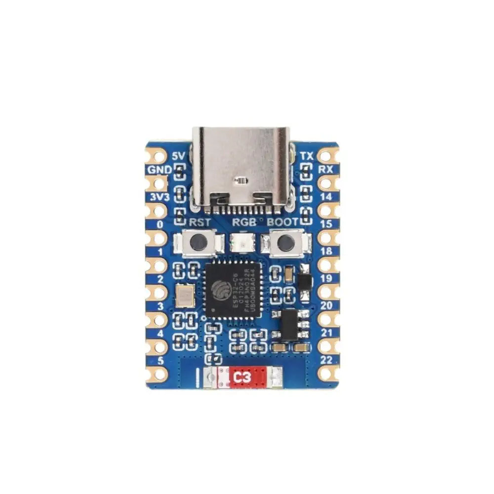 Waveshare ESP32-C6 Mini Dev Board, Based on ESP32-C6FH4, 2.4GHz WiFi 6 & Bluetooth 5 (W/ Headers)