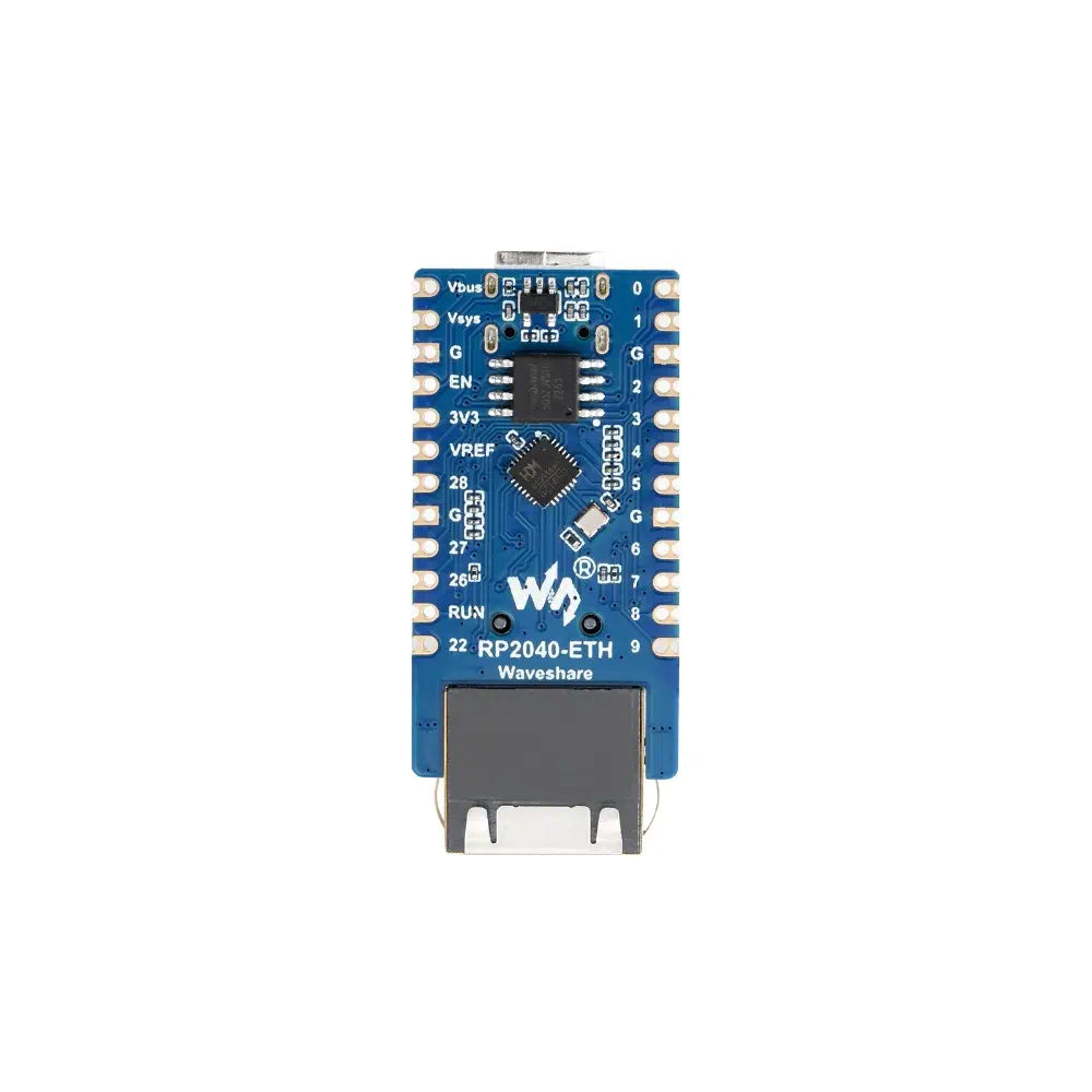 Waveshare RP2040-ETH Mini Dev Board, RP2040 Ethernet Port Module, Based on RP2040 Dual Core Processor