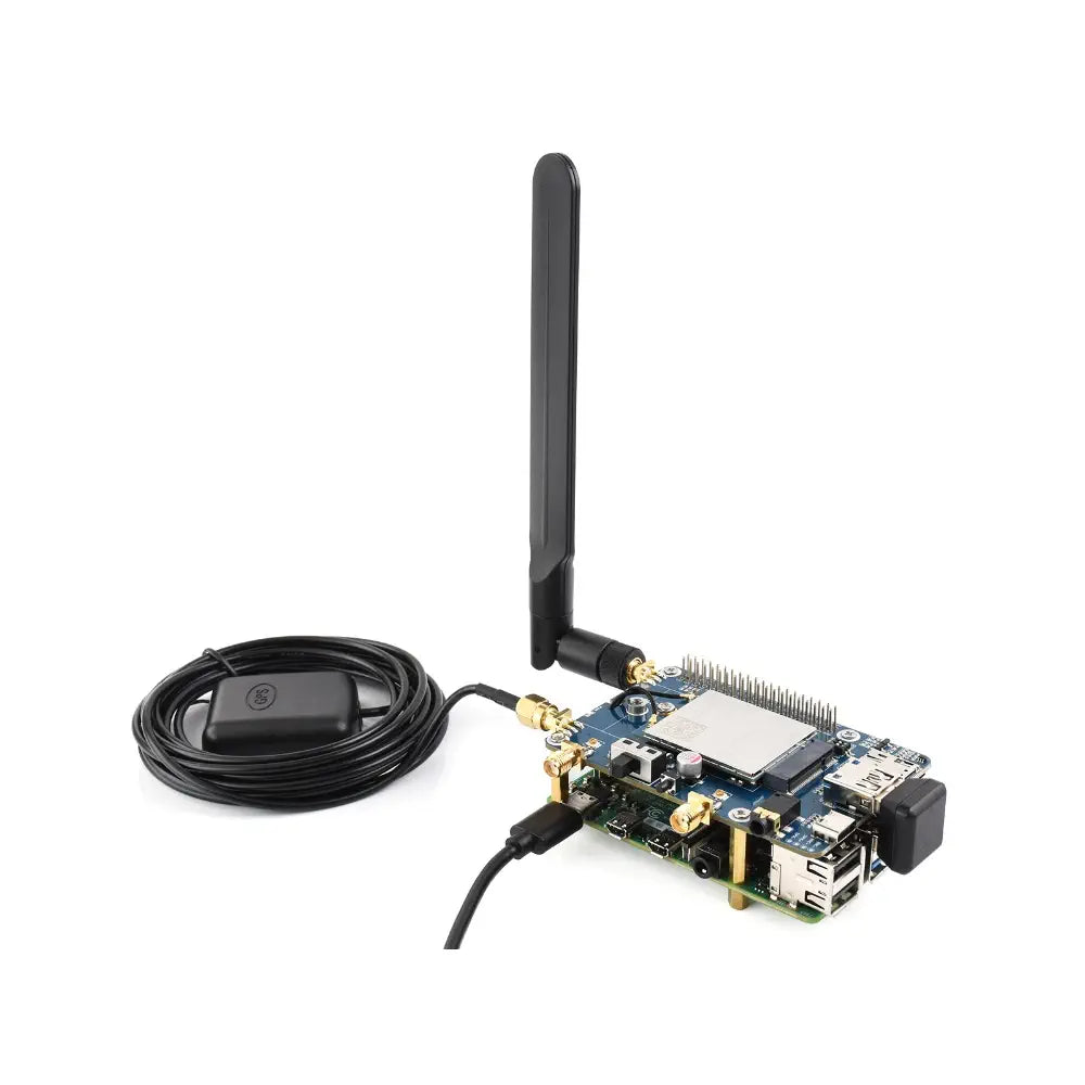 Waveshare Raspberry Pi LTE Cat 6 Communication HAT, LTE-A Global Multi-Band, GNSS Positioning, W/ EM060K-GL Module