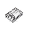 Waveshare Transparent & Black Acrylic Case for Raspberry Pi 5, Supports Installing Official Active Cooler