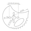 FingerTech 3.5" x 3mm Asymmetric Titanium Disc