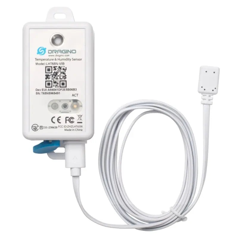Dragino LHT65N-VIB LoRaWAN Vibration Sensor (2400mAh Li/SOCl2 / EU868)