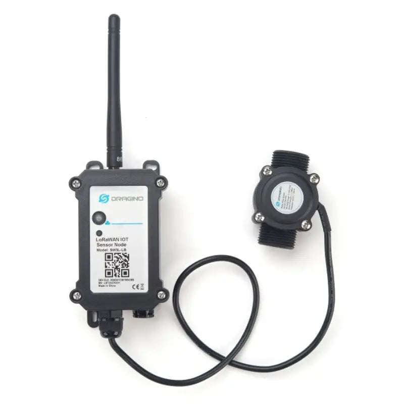 Dragino SW3L-LB LoRaWAN Outdoor Flow Sensor (8500mAh Li/SOCl2 / EU868 / G1/2” / DN15. 450 pulse = 1 L)