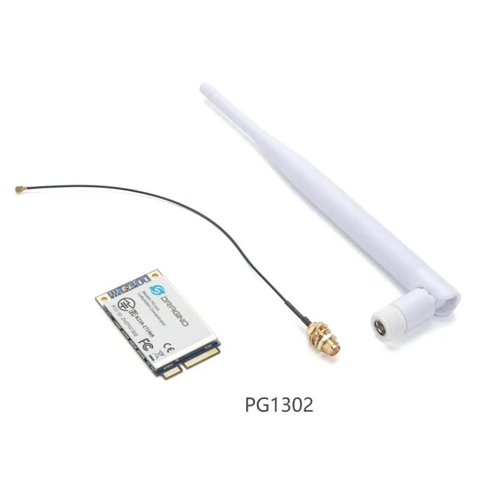 Dragino PG1302 LoRaWAN Concentrator w/ RPi Converter Board for RPI 3/4 (EU868)