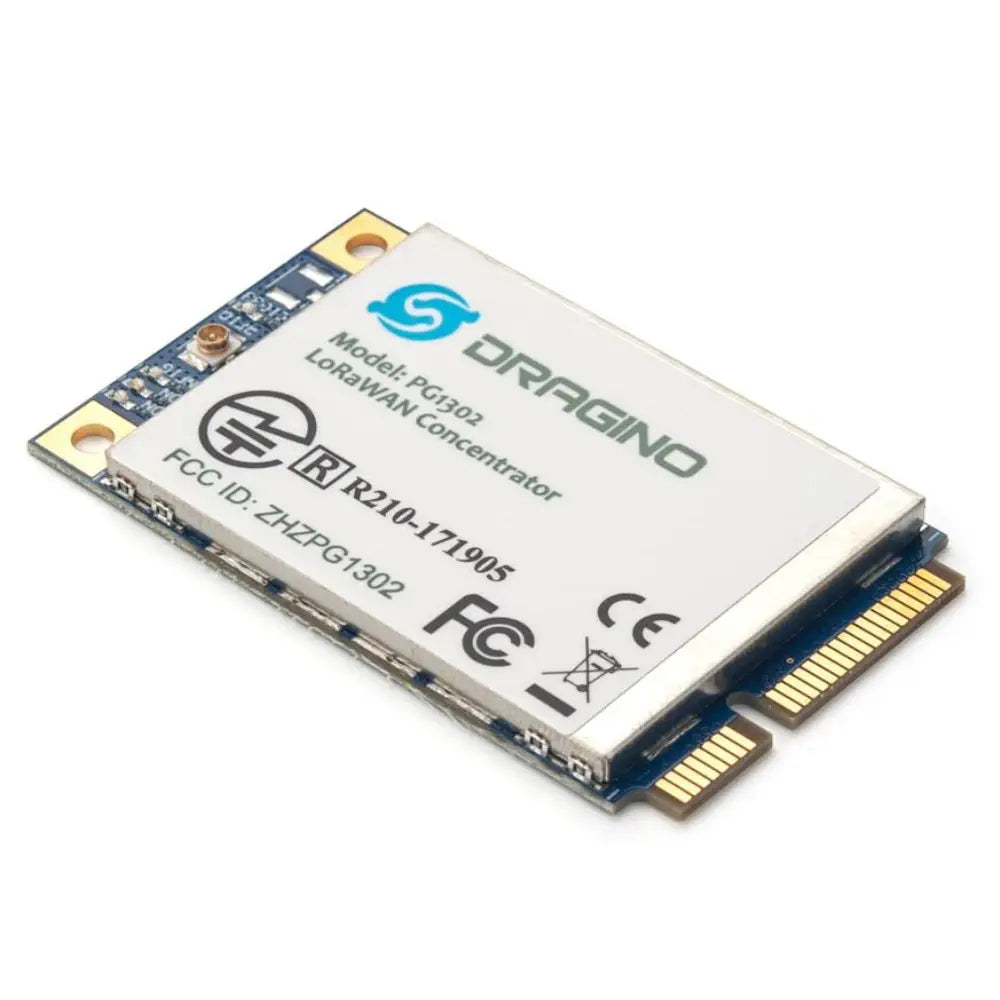 Dragino PG1302 LoRaWAN Concentrator w/ RPi Converter Board for RPI 3/4 (EU868)