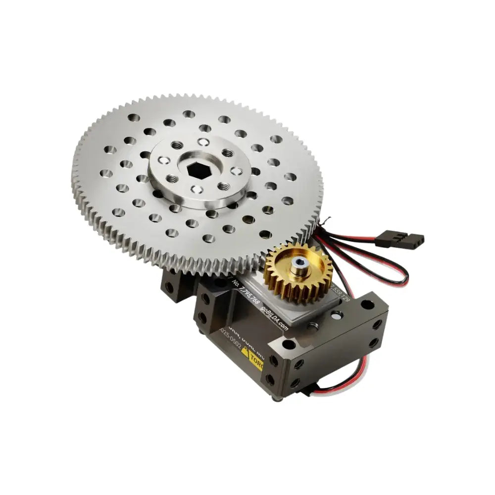 ServoCity Stingray-5 Servo Gearbox (0.83 Sec/60°, 12 RPM, 1750oz-in Torque, 360° Rotation) - Feedback Mode