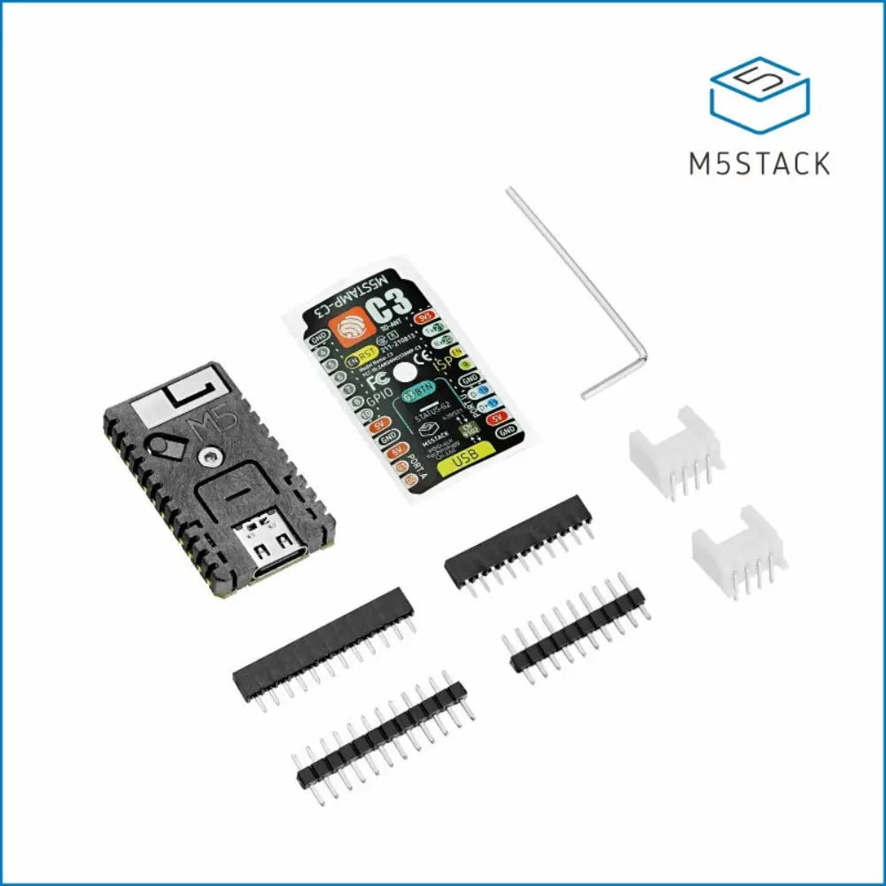 M5Stack M5Stamp C3 Mate w/ Pin Headers (Wi-Fi Minimal Core Board)