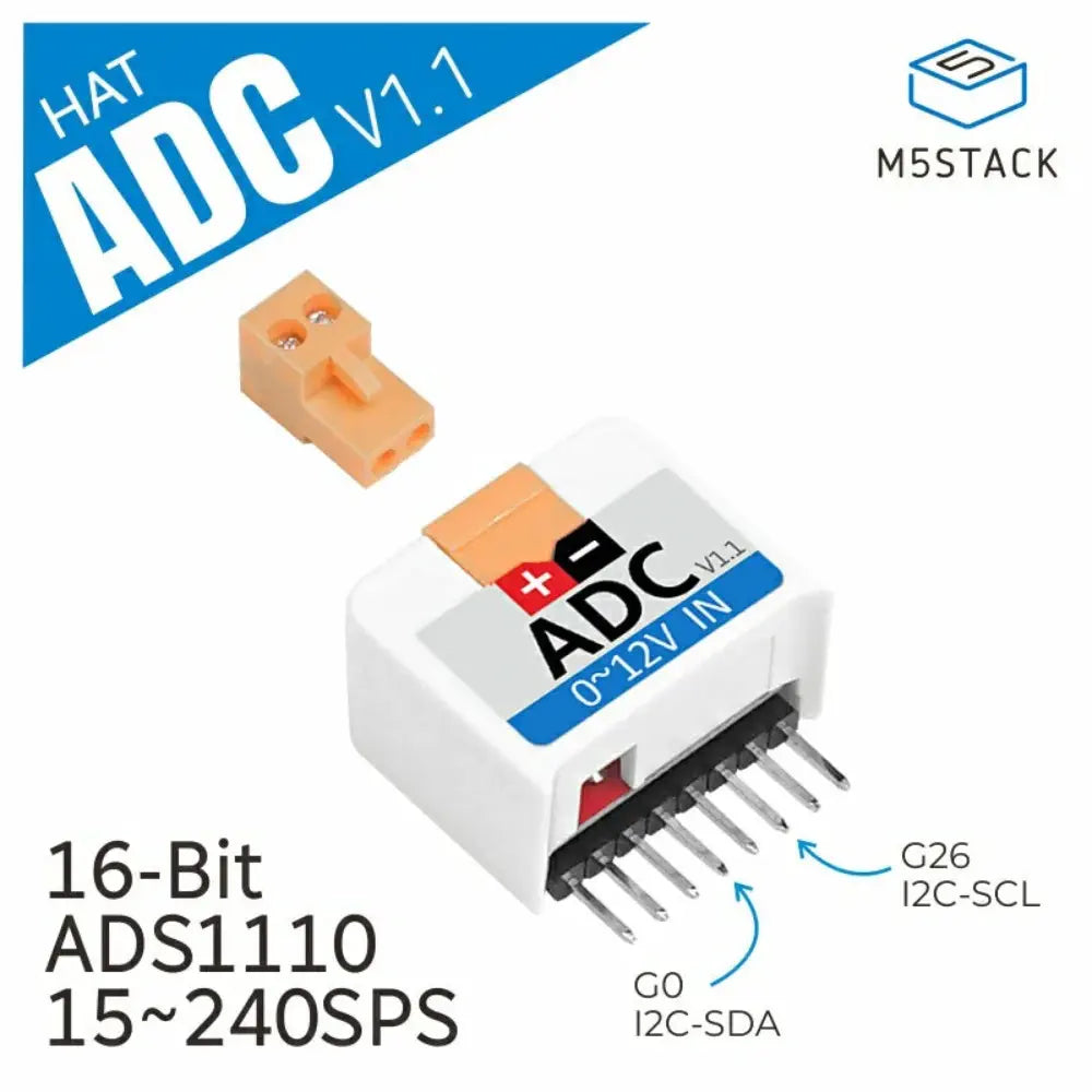 M5Stack M5StickC ADC HAT ADS1110 1.1