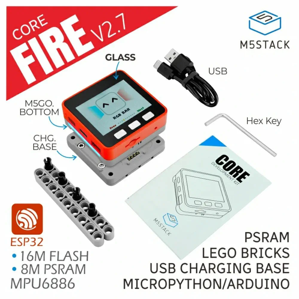 M5Stack FIRE IoT Development Kit 2.7 (PSRAM)