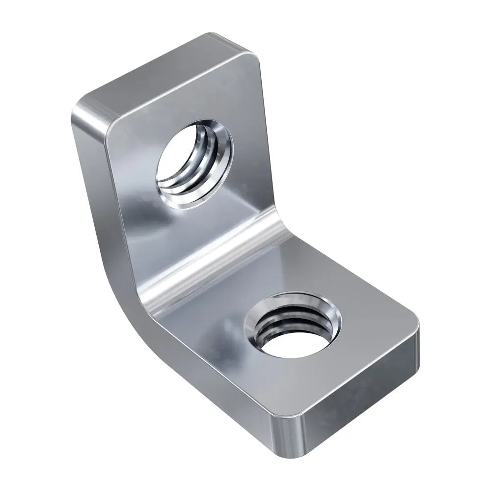 goBILDA Threaded Steel L-Bracket (1 Hole) - 12 Pack