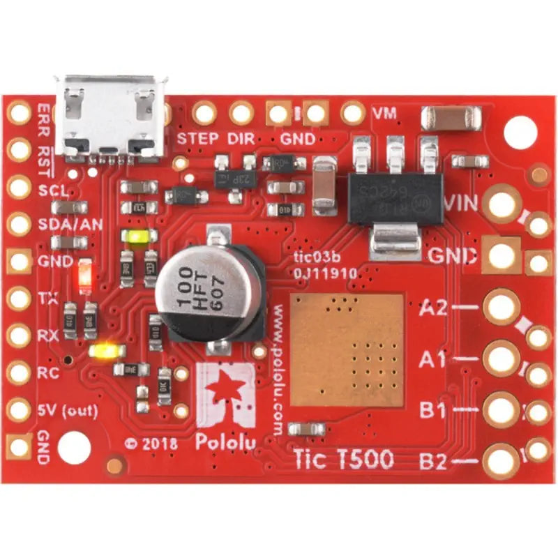 Tic T500 USB Multi-Interface Stepper Motor Controller (4.5V-35V)