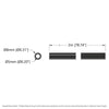 ServoCity Silicone Rubber Tubing (5mm ID x 8mm OD, 50A Durometer, 2m Length)