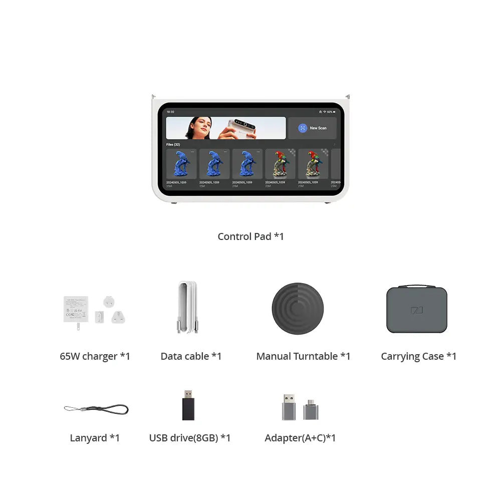 Turtle Control pad with S+M+L module made All in one 3D scanner 3DMakerpro