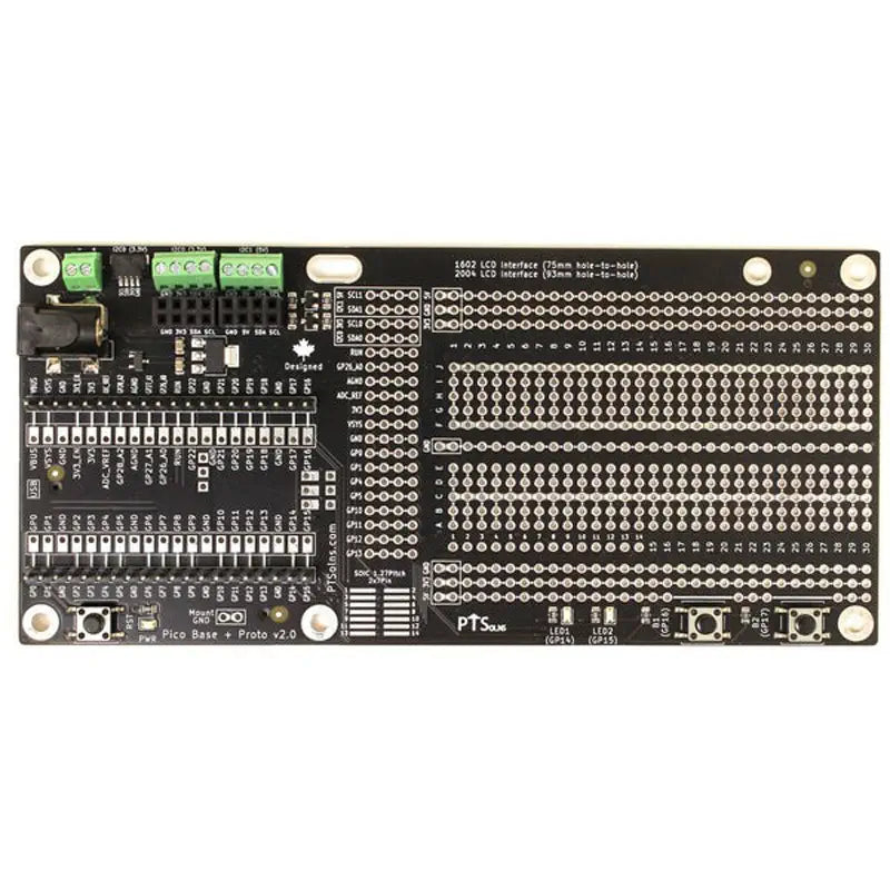 PTSolns Raspberry Pi Pico Expansion Board (Pico Base + Proto)