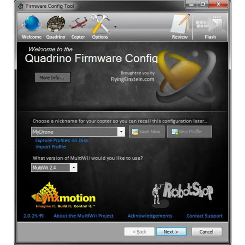 Quadrino FCT (Firmware Configuration Tool)