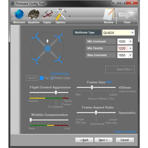 Quadrino FCT (Firmware Configuration Tool)