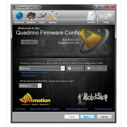 Quadrino FCT (Firmware Configuration Tool)