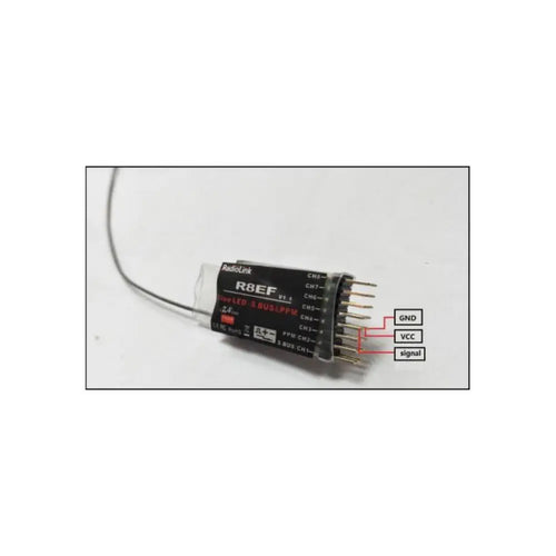 Radiolink R8EF 8-CH 2.4GHz FHSS Receiver for T8FB